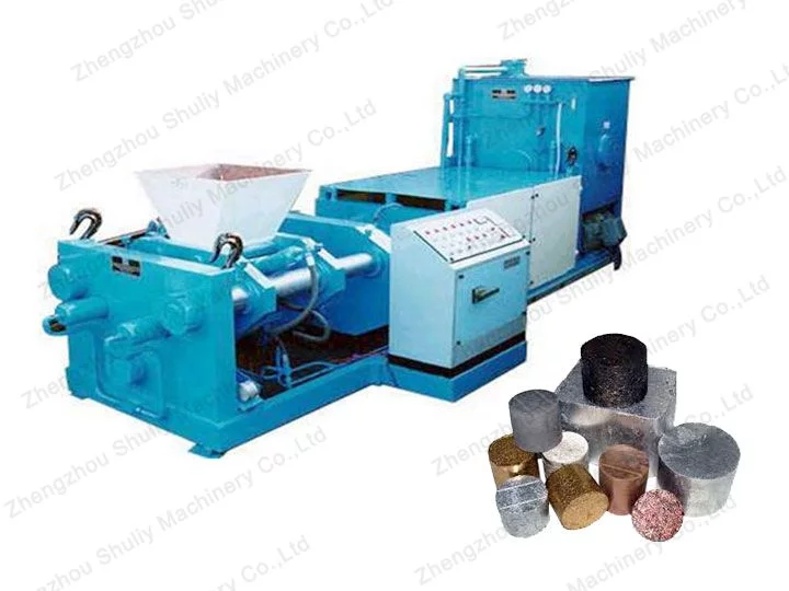 horizontal metal chip briquetting machine