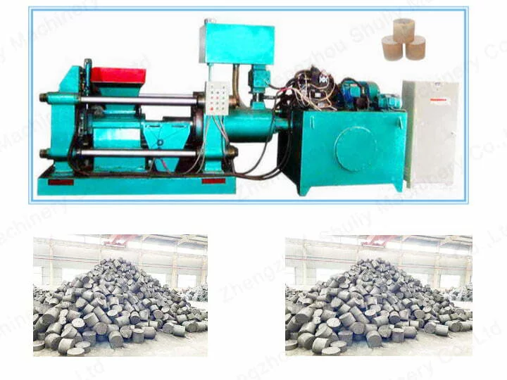 horizontal metal briquette maker