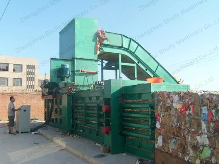 working process of industrial baling machine