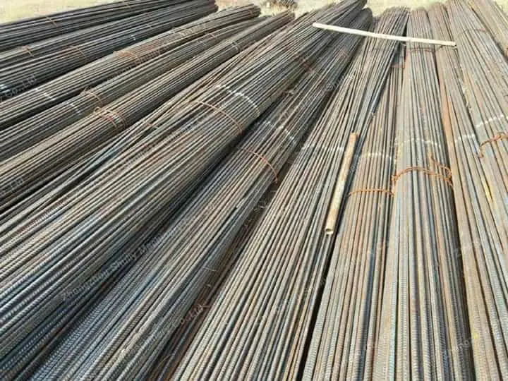 Steel Bar Straightening Machine 7 Finished product after processing