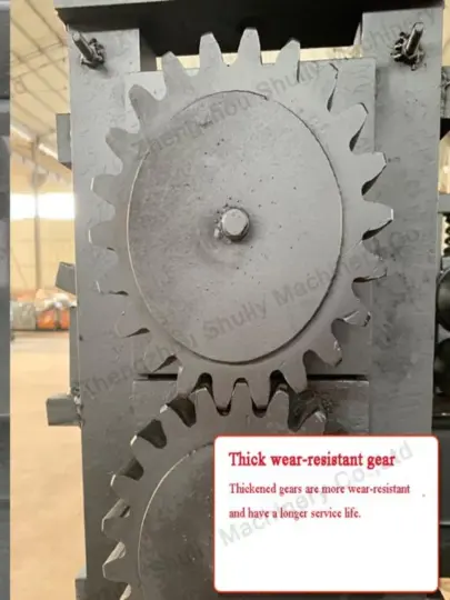 Steel Bar Straightening Machine 9 Thick wear-resistant gear