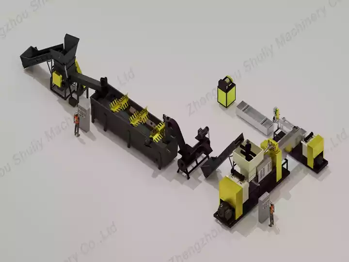 PP PE plastic granulation line