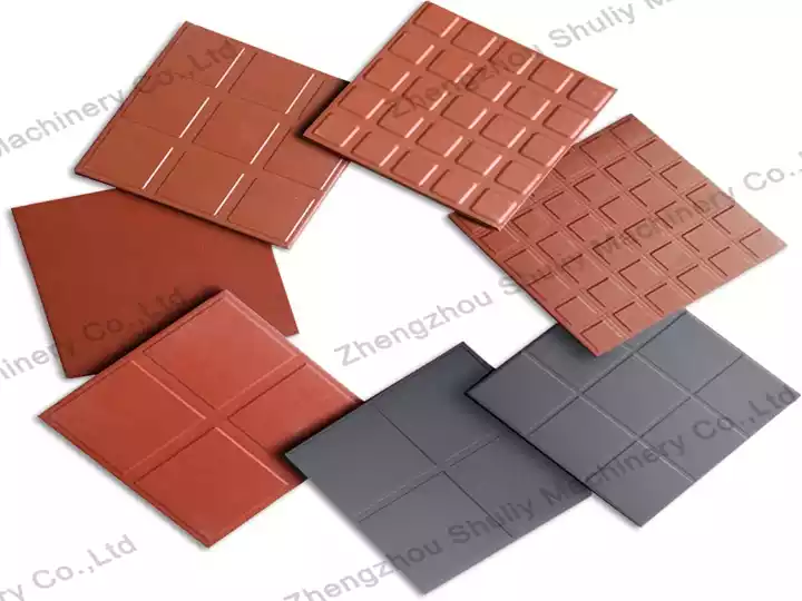 Interlocking rubber floor mat