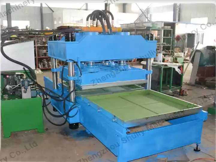 Recycled rubber tile hot press machine