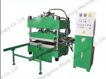 Rubber tiles forming machine