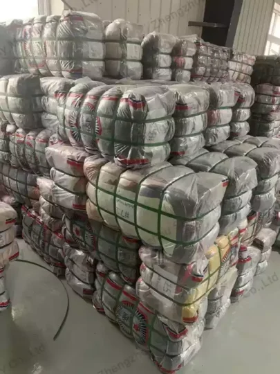 Textile waste compressed bales