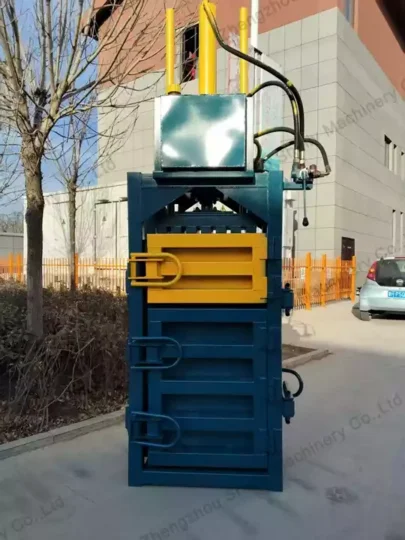 Waste clothes baling press machine