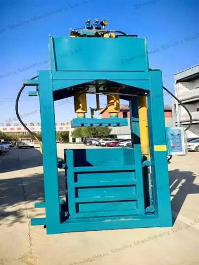 vertical clothes baler for small warehouse
