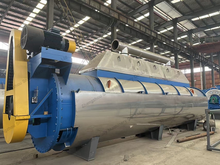 Fish waste drying machine
