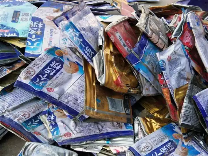 Flattened aluminum cans