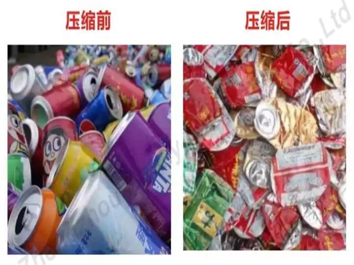 Flattened beverage cans