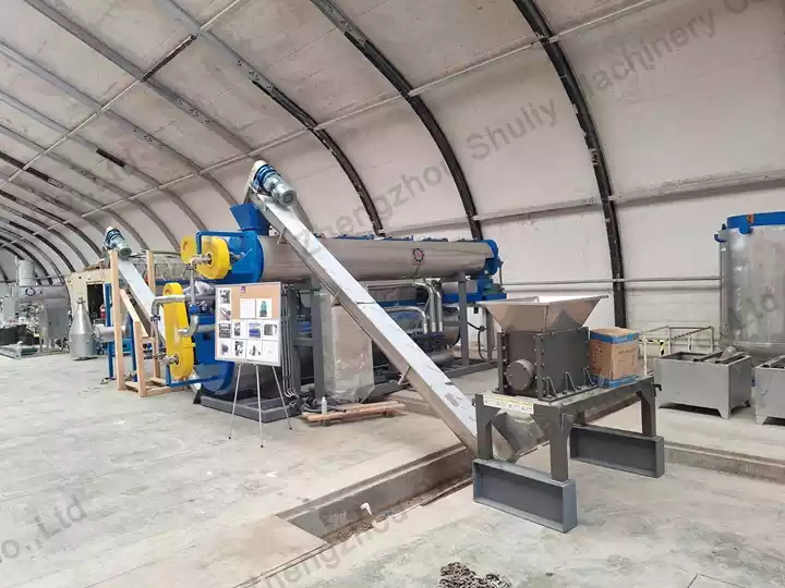 Industrial fish meal production system