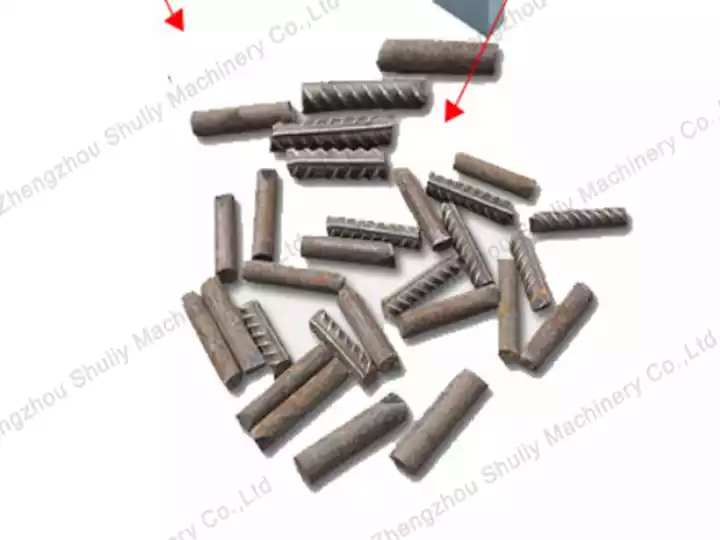 Scrap Rebar Granulator: Heavy-Duty Steel Bar Cropping Machine for Recycling 3 Pelleting Results